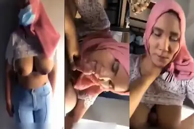 Penjaga Warung Kopi Super Montok Melayani Tamu