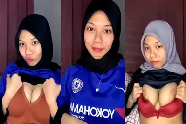 Ukhti Rista Jilbab Pamer Toket Bulat Mulus Liar